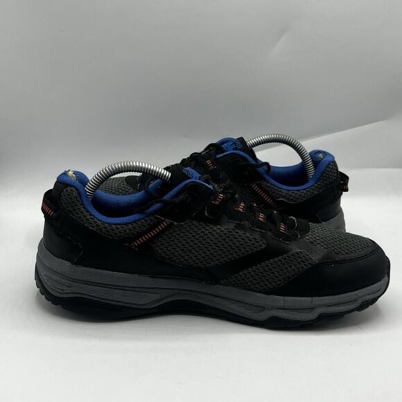 Skechers Go Run Trail Altitude Men 9.5 Black/Orange Hiking Shoe Water Repellent - Picture 6 of 13